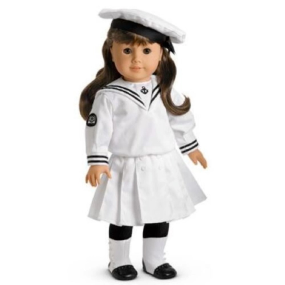 Samantha Pleasant Co COMPLETE Summer/Middy Outfit (dress, hat, boots, whistle)